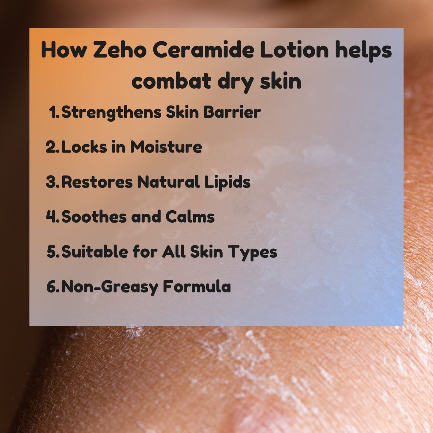 ZeHo Ceramide Lotion 280ml  Soothing Moisturizer for Dry & Sensitive Skin (Mother & Baby Safe) - (EXP11/2027)