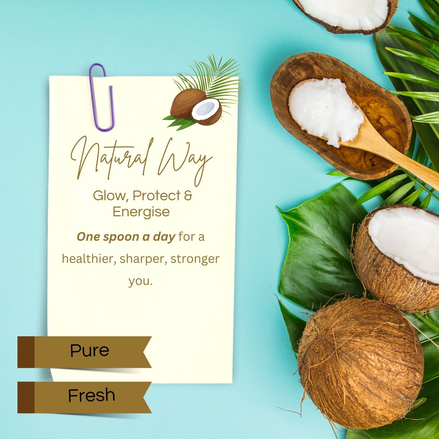 Pure Virgin Coconut Oil (Cold-Pressed) Exp: 29/09/26