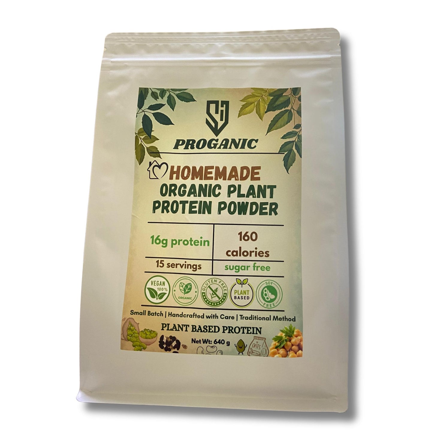 Organic Plant Protein Powder 640g Exp: 14/09/2026