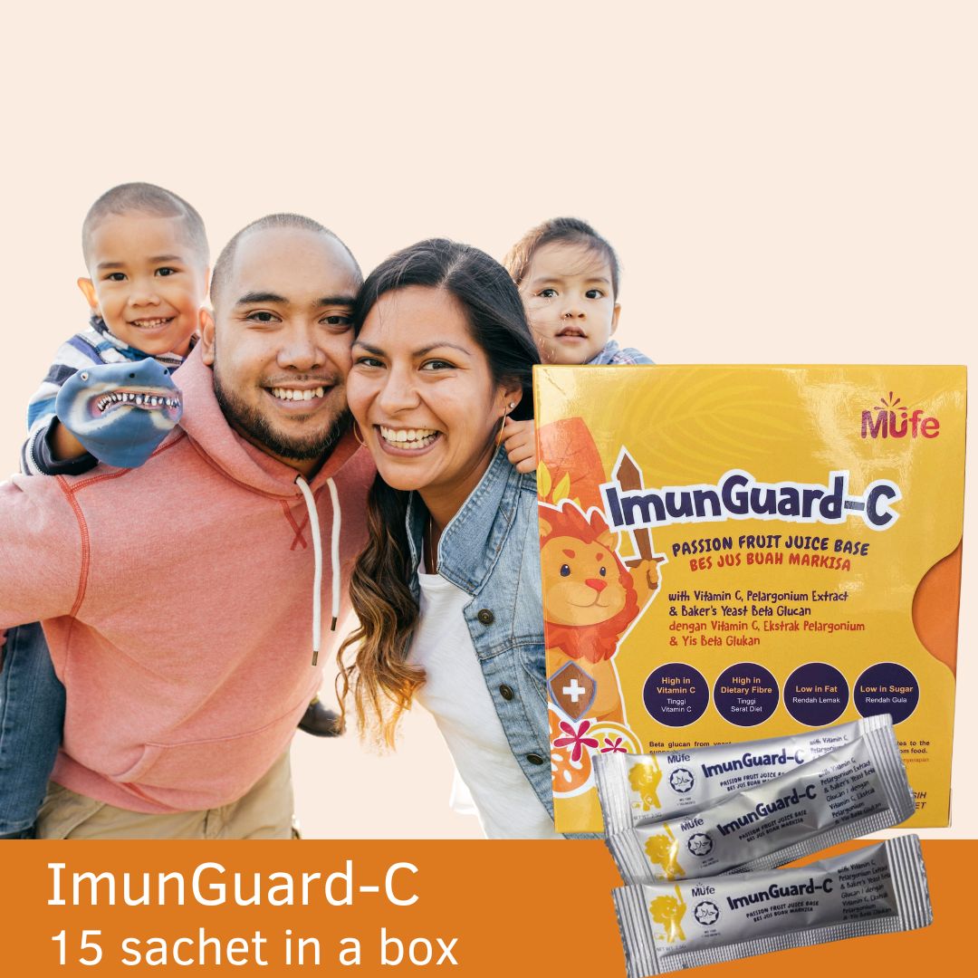 Mufe ImunGuard-C Passion Fruit Juice Base 2.5g x 15's Exp:29/06/2026