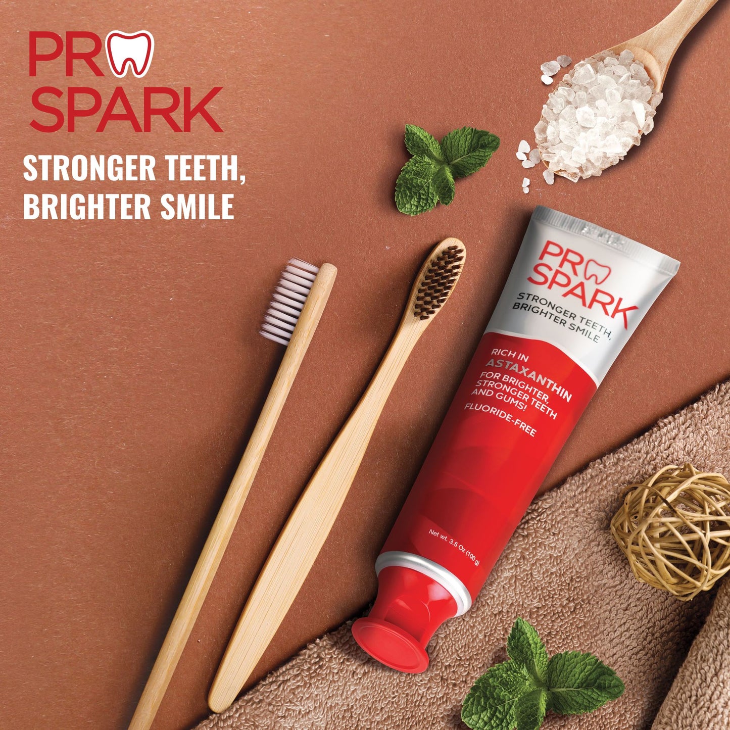 Pro Spark Toothpaste with ASTAXANTHIN (Fluoride-Free) Exp: 05/05/27