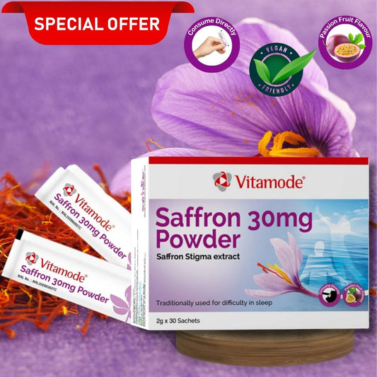 Vitamode Saffron 30mg Powder 2Gx30's Exp:17/09/2025 MAL20096065TC