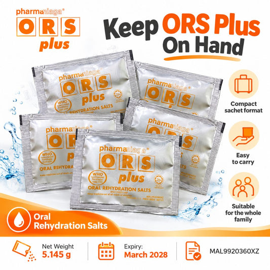 ORS Oral Rehydration Salt Plus/B Plus 1's - Orange