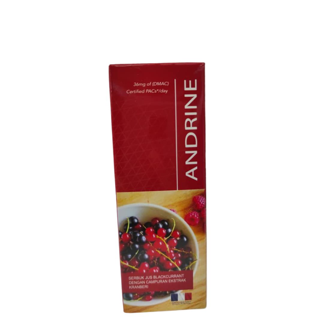 Andrine Cranberry + Blueberry Powder Urinary pH Support, Digestive & Immune Health Drink Exp:31/10/27