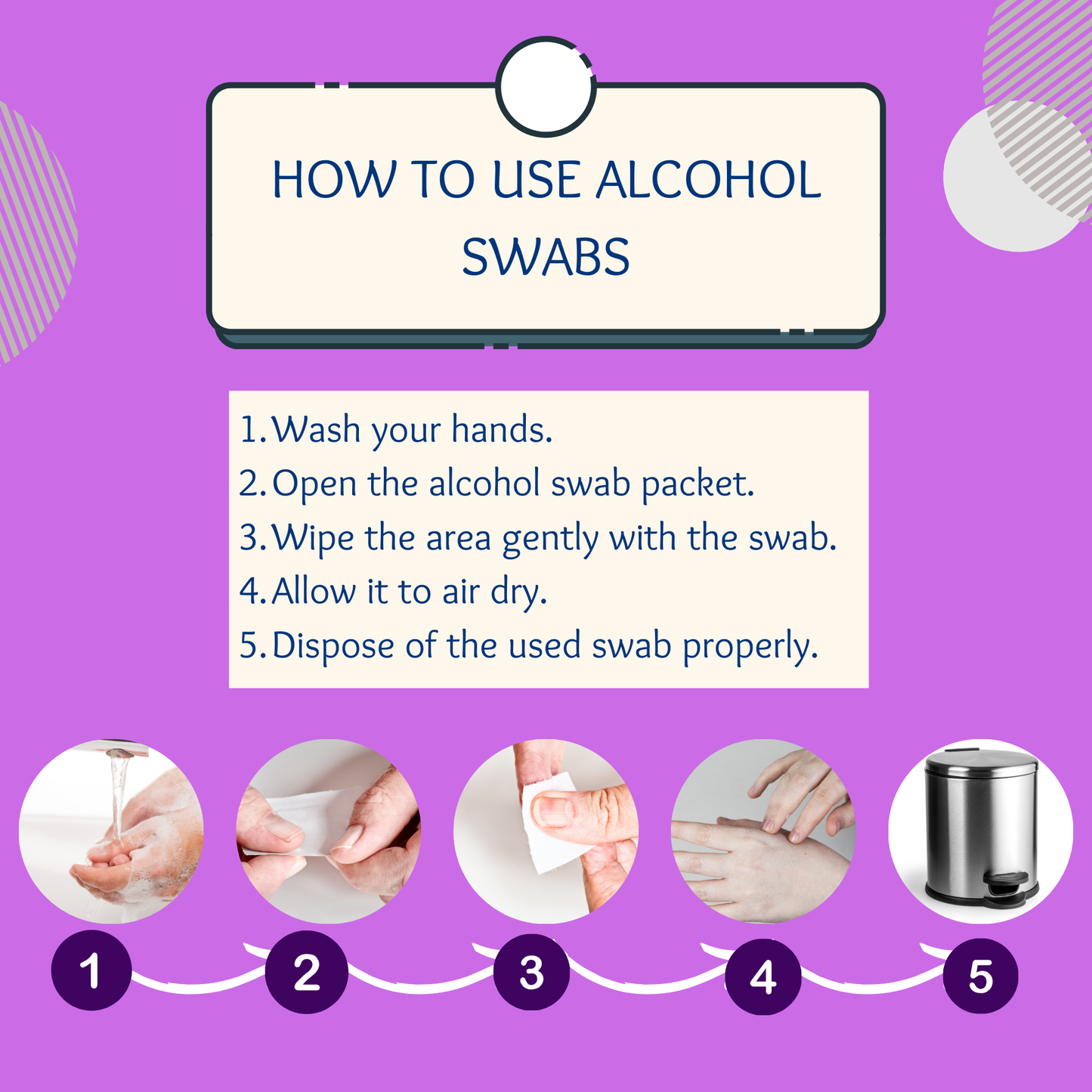 (READY STOCK) Nur Care Alcohol Swab 100's (Medical Grade NC1418) [EXP 11/2026]