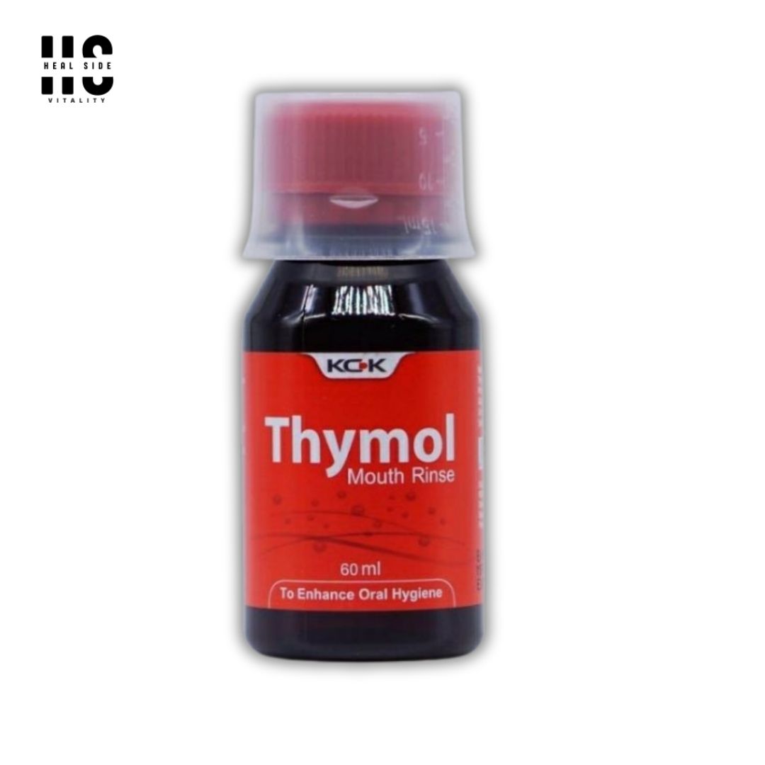 KCK Thymol Gargle 60ml Antiseptic Mouthwash Sore Throat Relief Mouth Ulcer Bad Breath Oral Hygiene EXP 2028