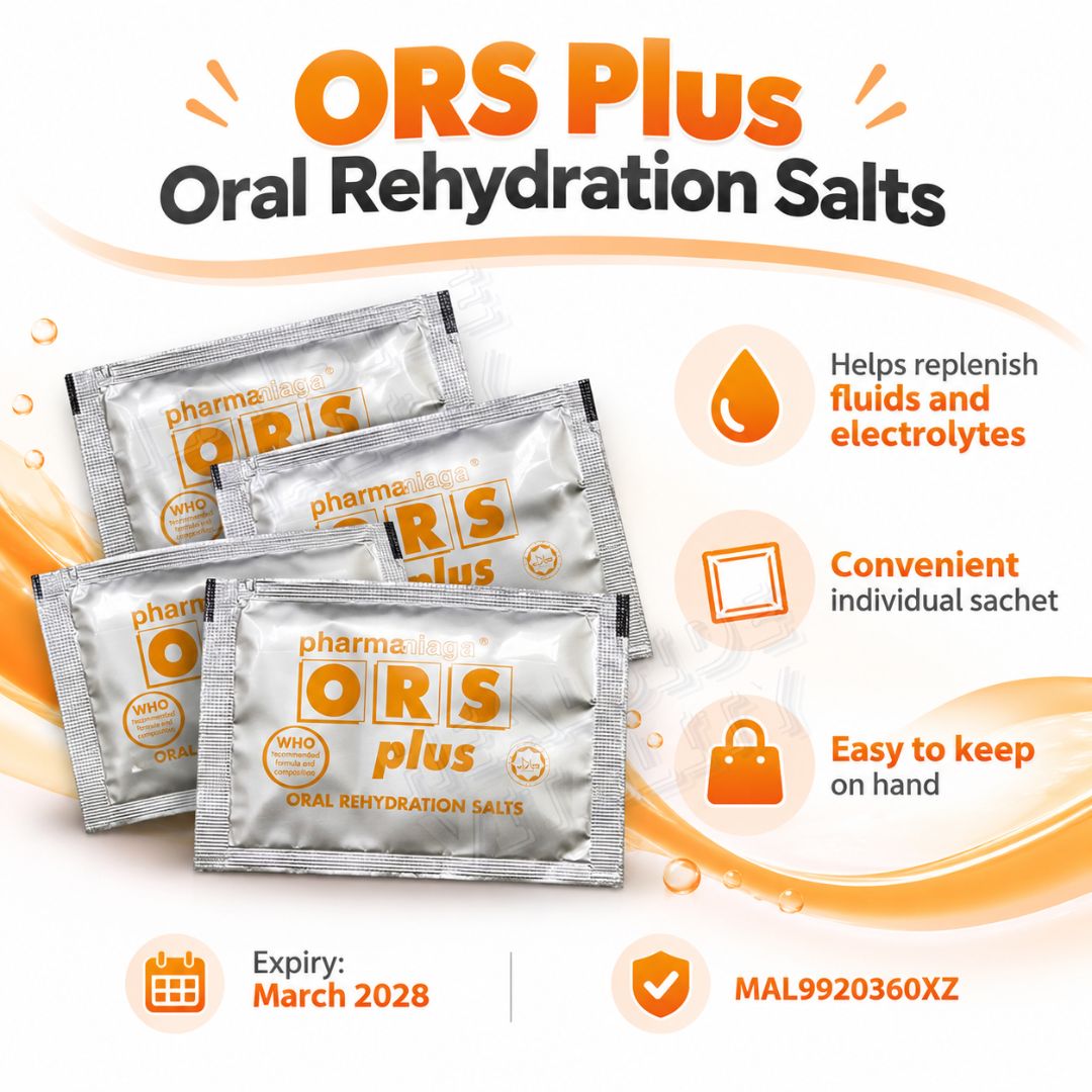 ORS Oral Rehydration Salt Plus/B Plus 1's - Orange