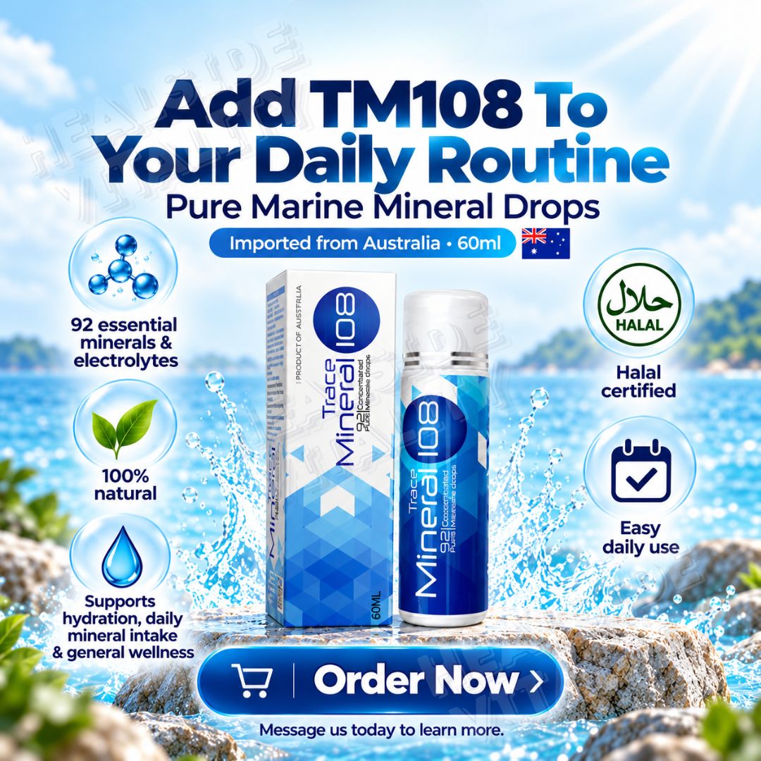 Trace Mineral 108 Pure Marine Mineral Drops 60ml Imported from Australia Exp:07/28