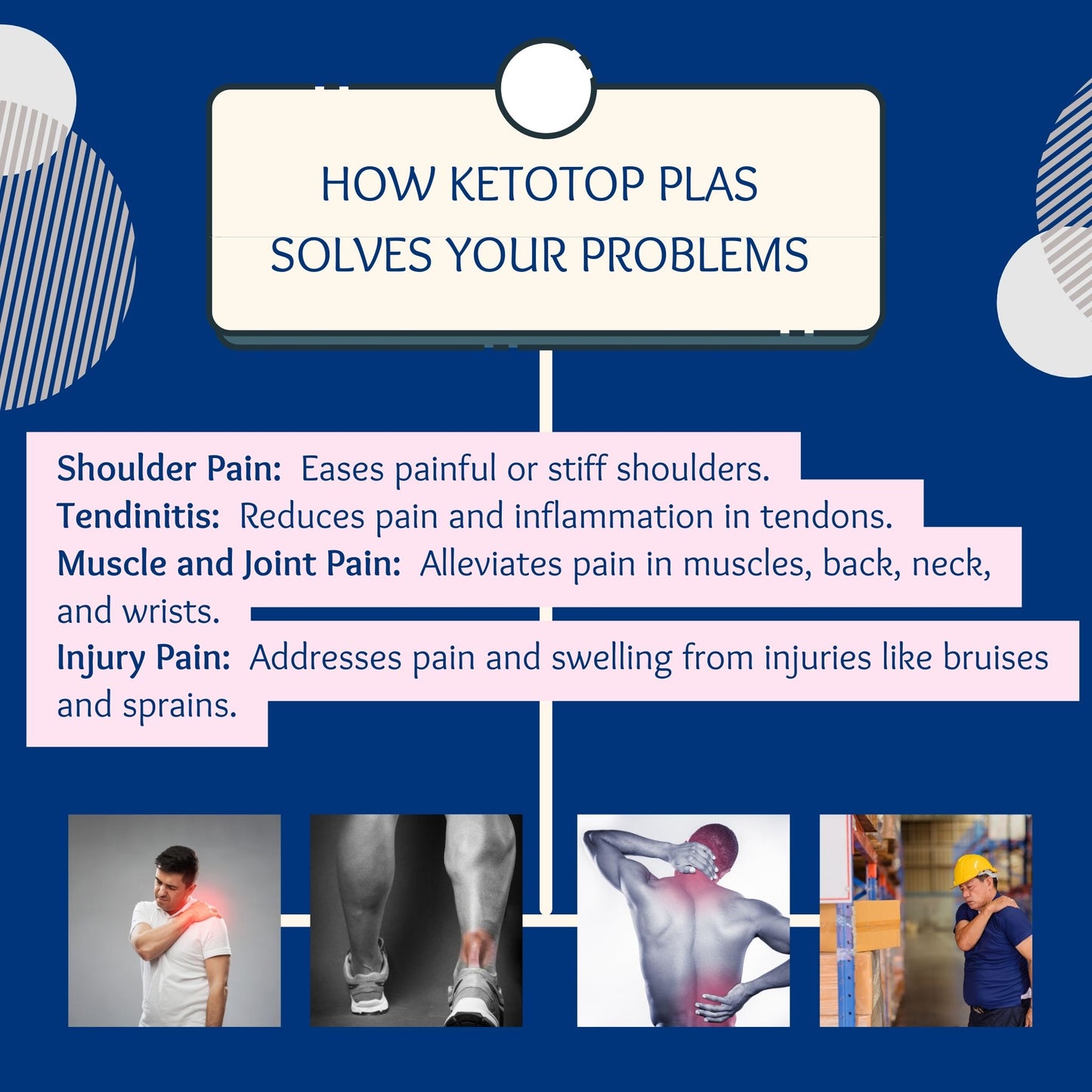 [READY STOCK & FAST DELIVERY!] ALLINONE Ketotop Korea Original | Hot and Gel Pain relief and anti-inflammatory treatment for degenerative arthritis, osteoarthritis, muscle pain, and swelling due to injuries.