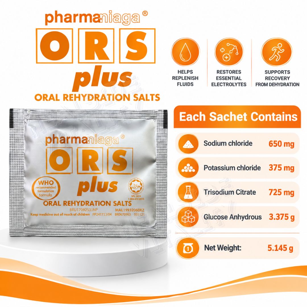 ORS Oral Rehydration Salt Plus/B Plus 1's - Orange