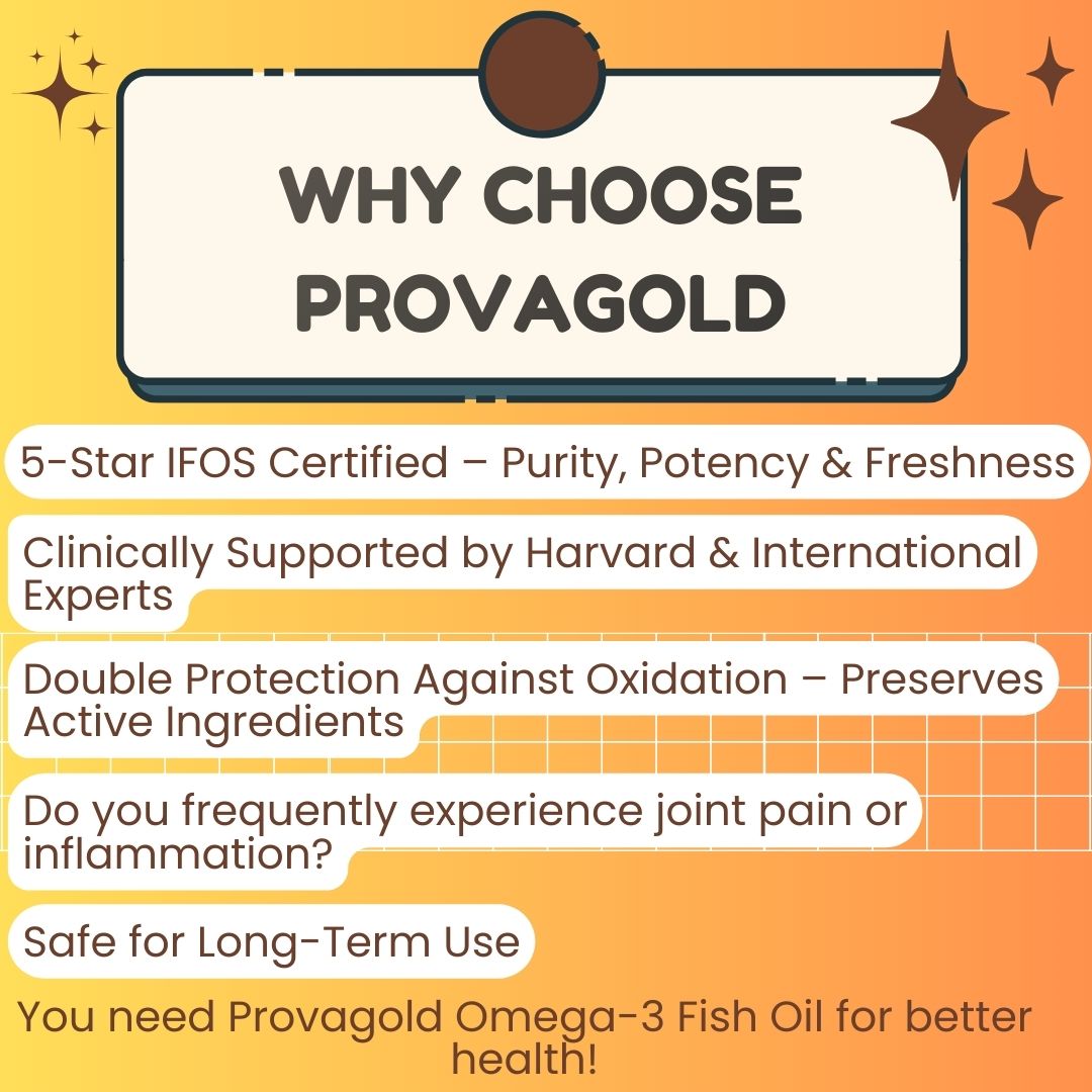 PROVAGOLD Fish Oil Omega‑3 60s 5 Star  IFOS Certified High EPA & DHA Heart, Brain & Joint Support