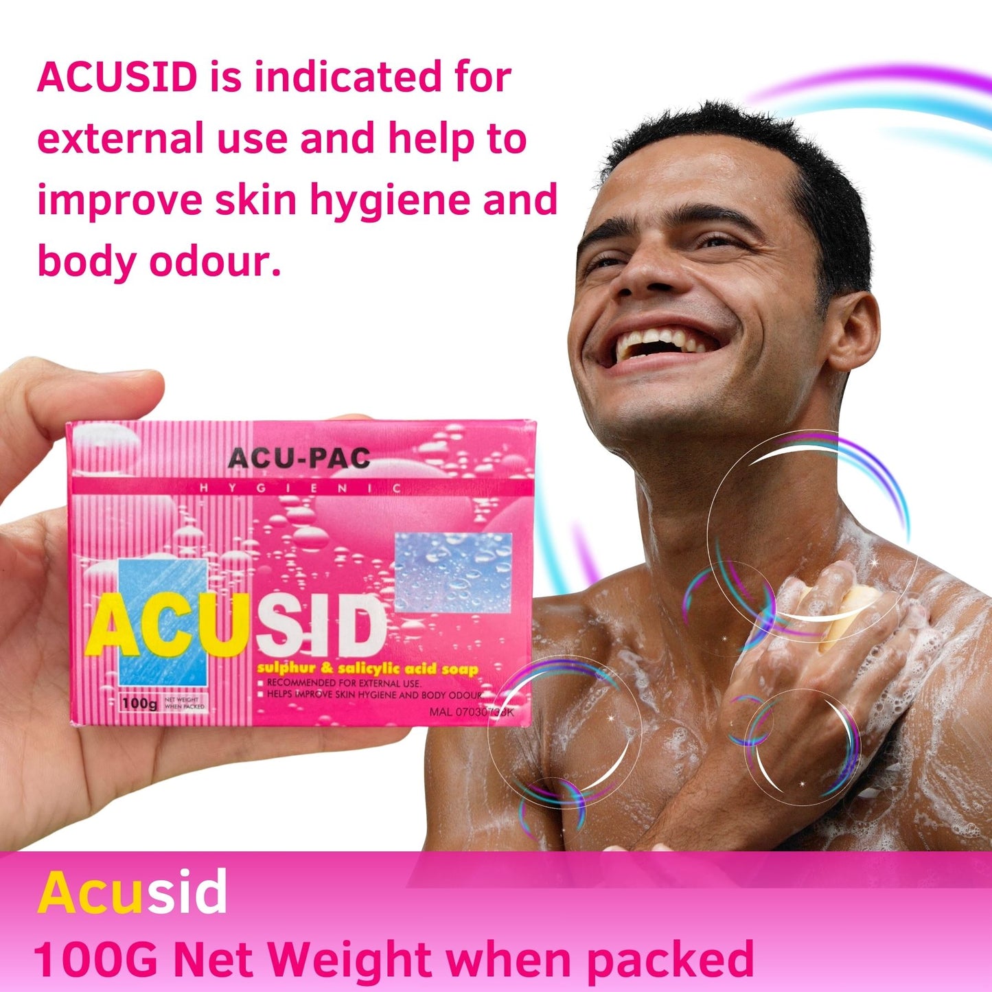 Acu Pac Acusid Sulphur Salicylic Acid Soap 100g