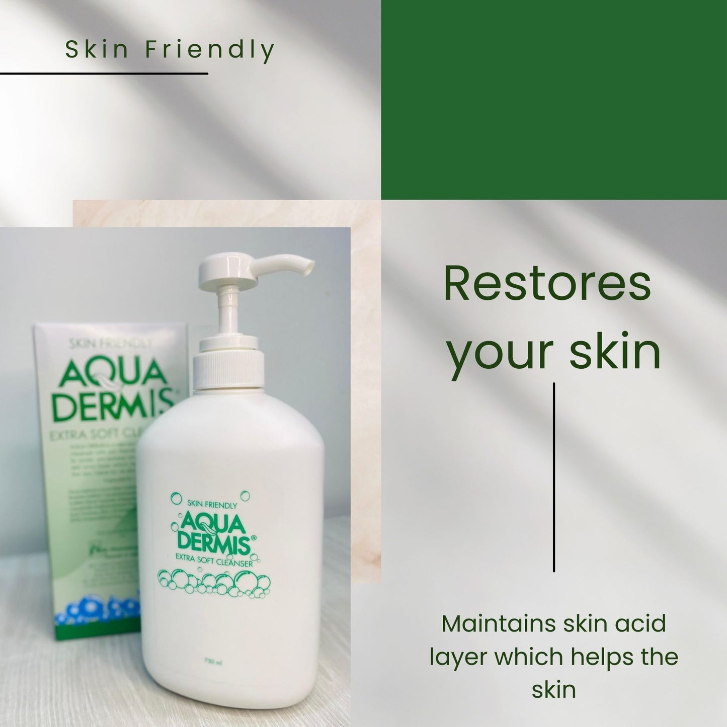 Skin Friendly Aqua Dermis Body Wash 750ml