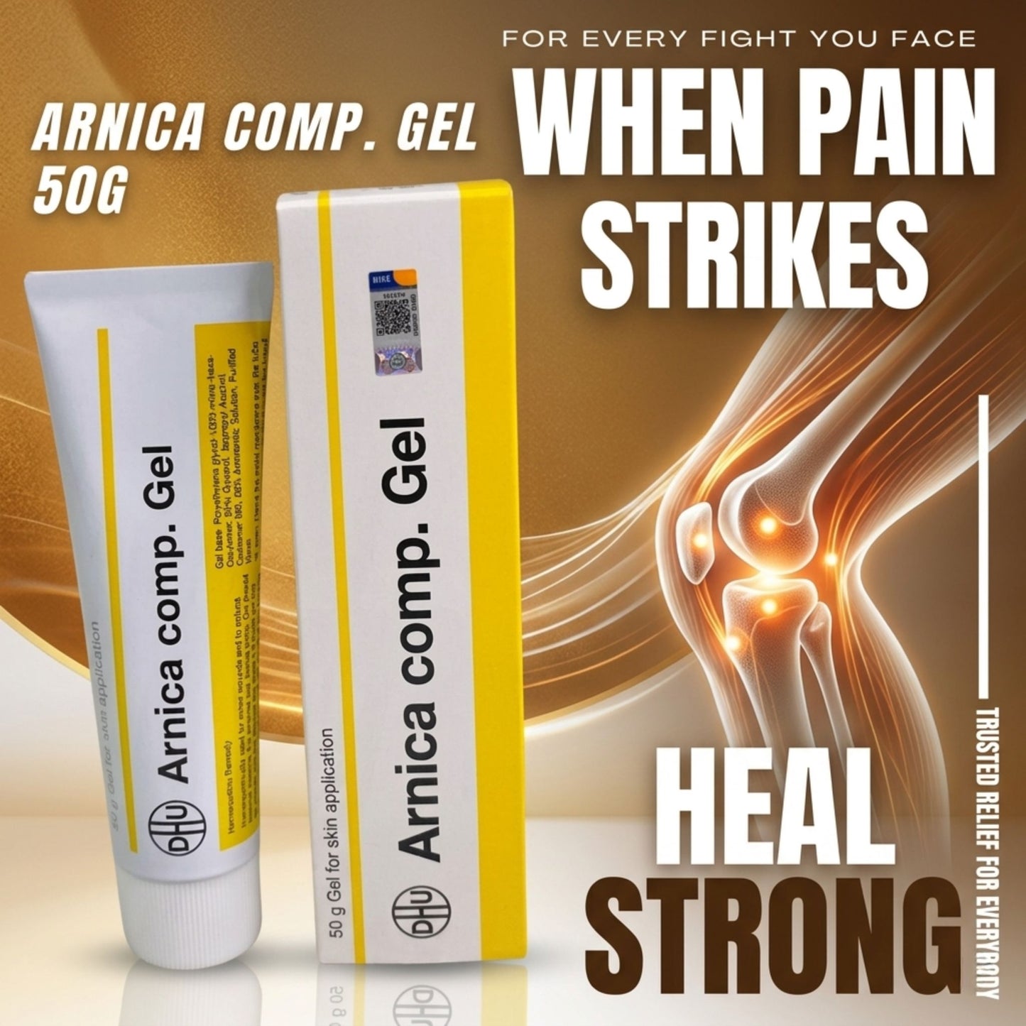 Arnica Comp Gel 50g Relieve Bruises, Swelling & Insect Bites. Exp 04/2029