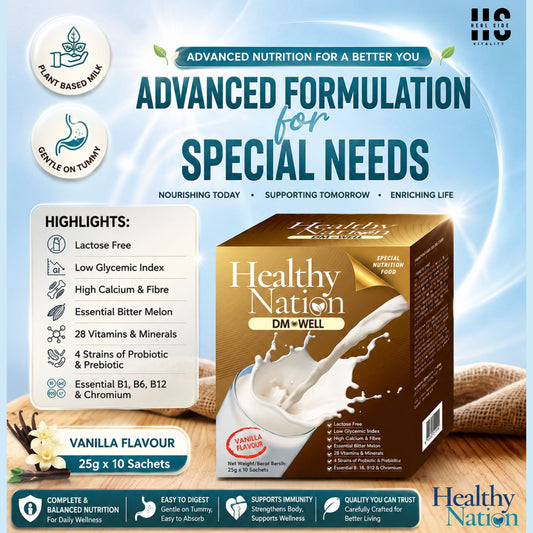 DM Well Plant-Based Nutrition Drink Blood Sugar Support Nerve & Metabolic Health Exp:8/11/26