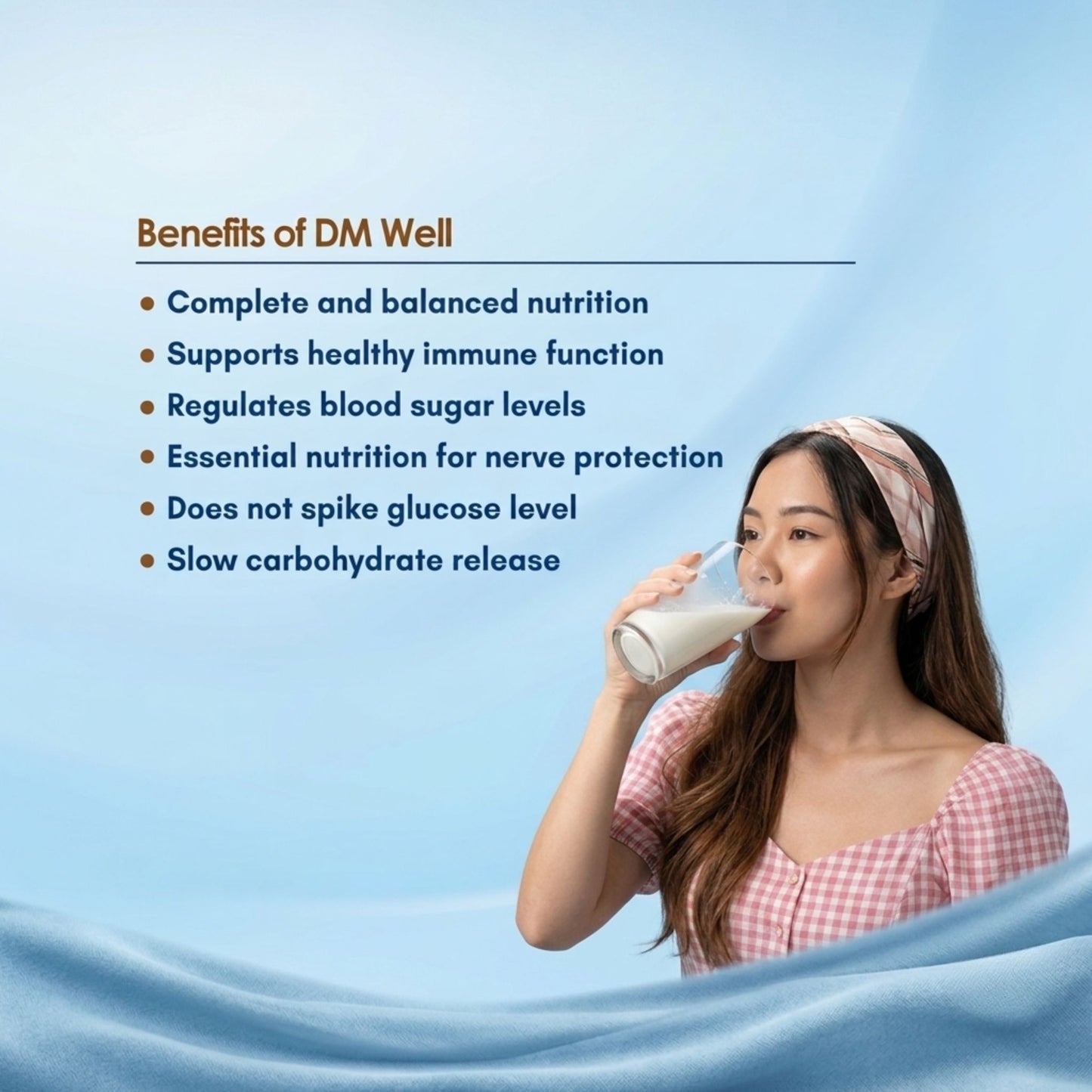 DM Well Plant-Based Nutrition Drink Blood Sugar Support Nerve & Metabolic Health Exp:8/11/26