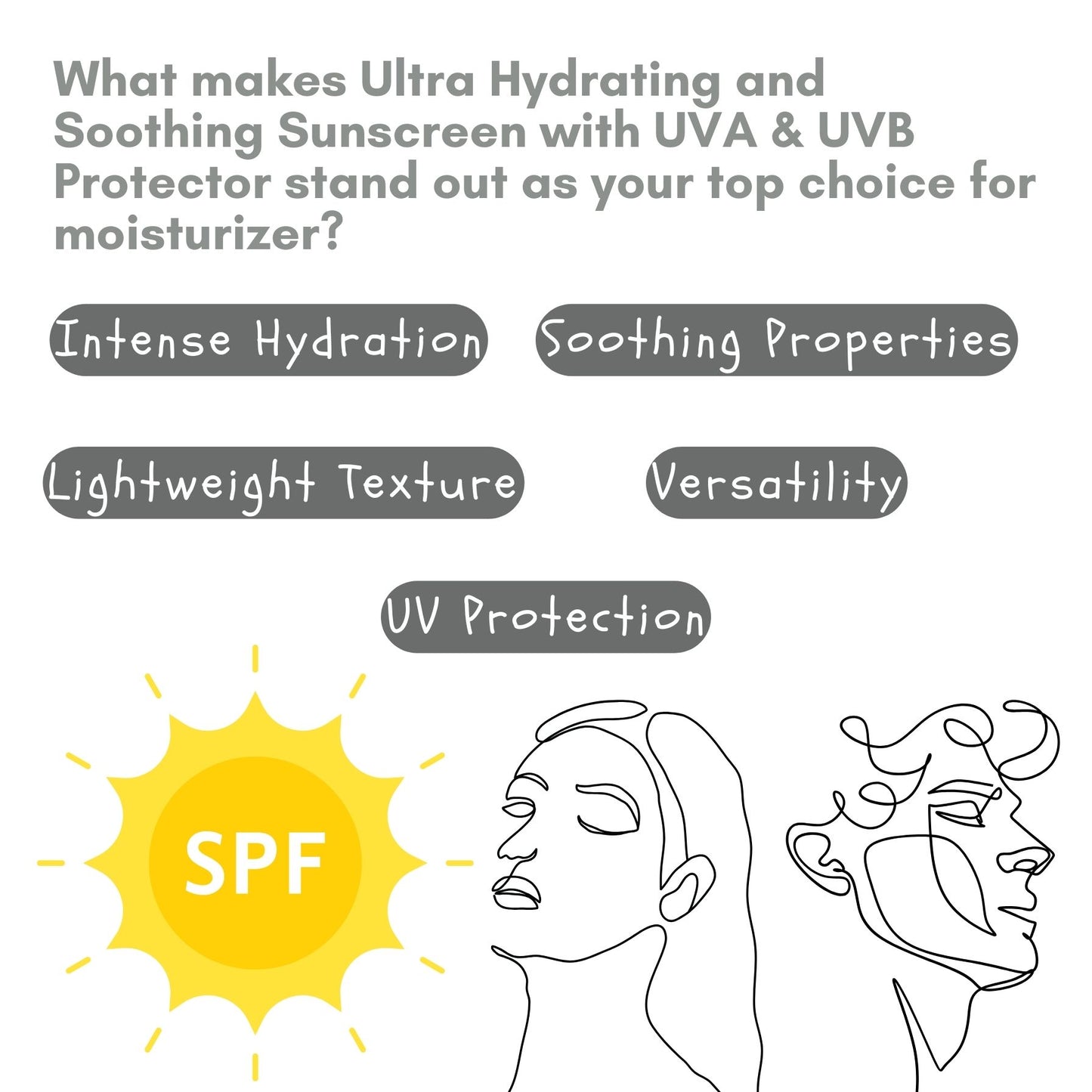 Ultra Hydrating and Soothing Sunscreen with UVA & UVB Protector ( 50g )