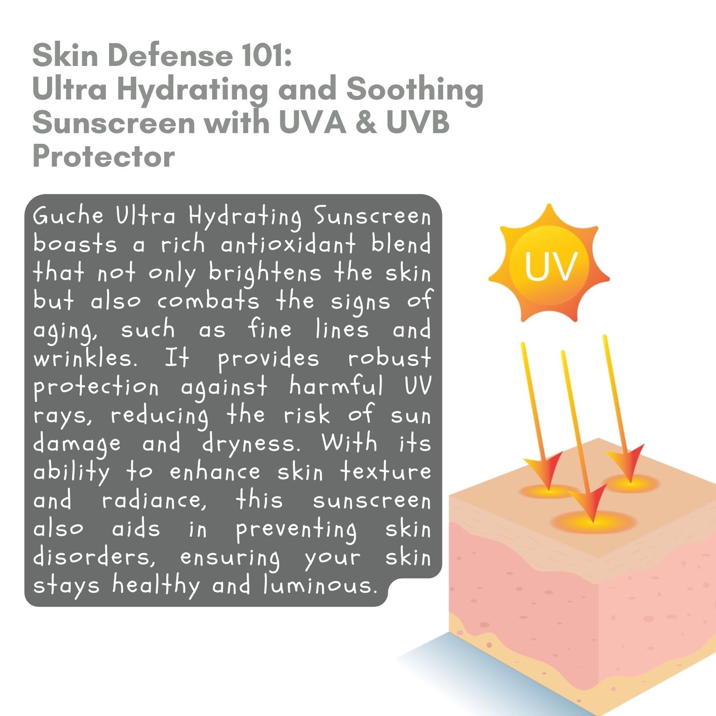 Ultra Hydrating and Soothing Sunscreen with UVA & UVB Protector ( 50g )