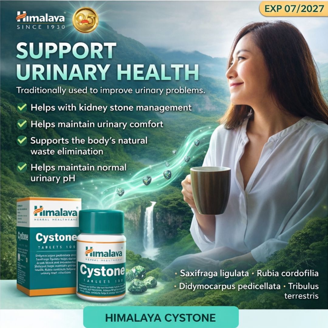 Himalaya Cystone  Kidney Stone Support Urinary Health Uric Acid Care Exp 07/2027 (30 tablet)
