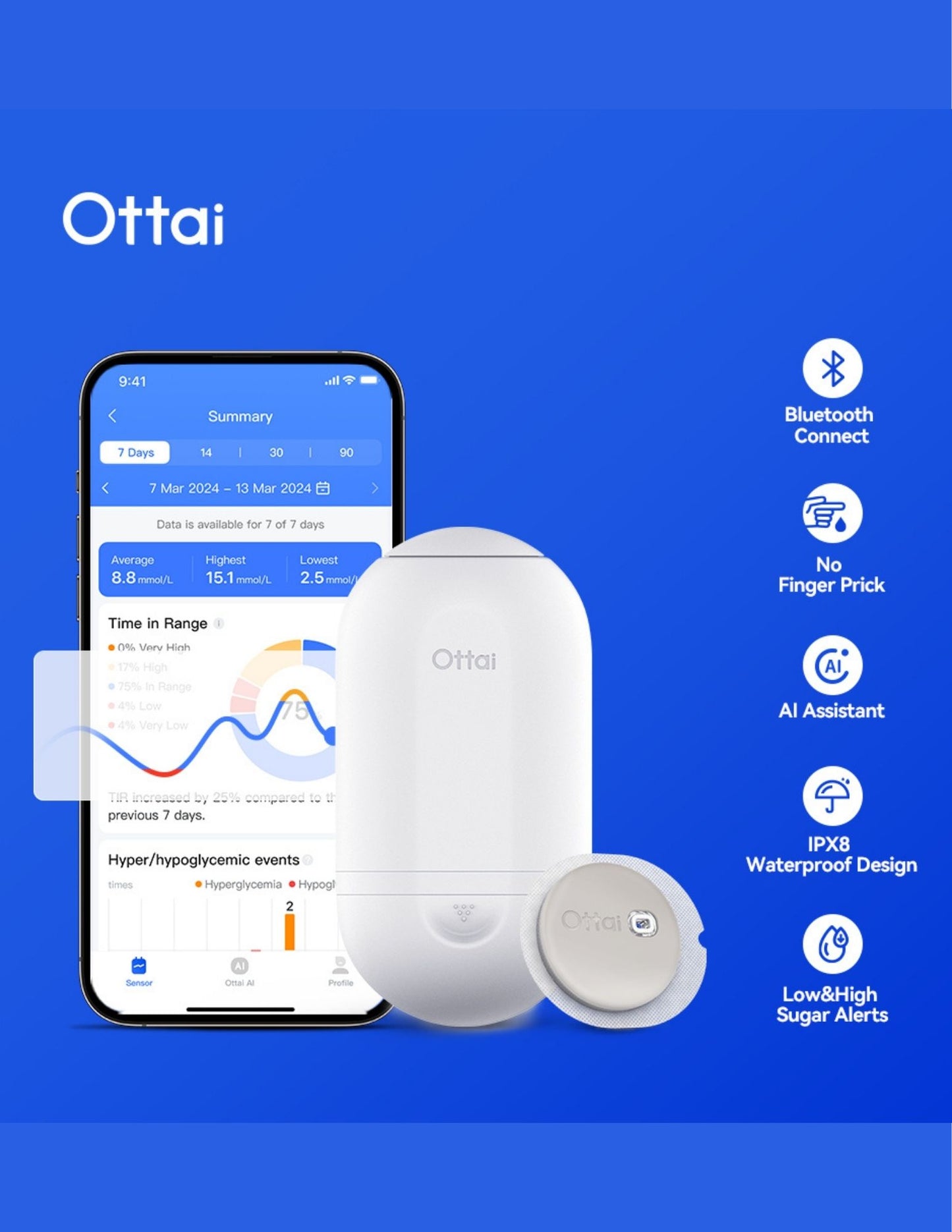 Ottai Continuous Glucose Monitoring System