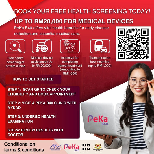 FREE Medical Check-Up (PEKAB40) include Consultation