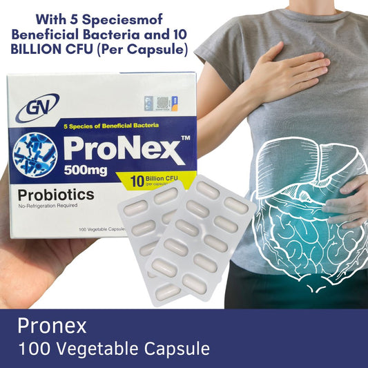 Pronex Probiotics 500mg X 100 Cap [EXP 11/25]