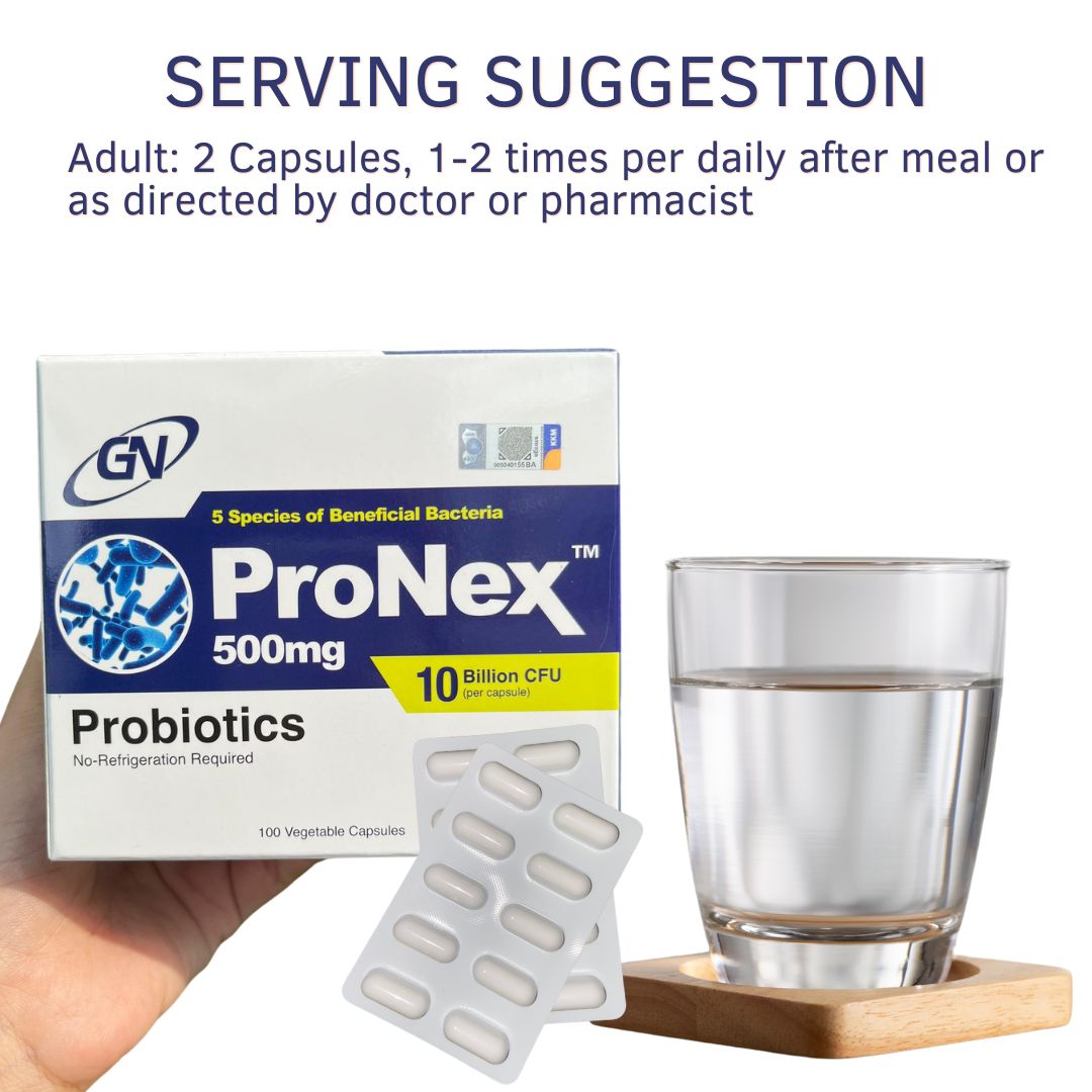 Pronex Probiotics 500mg X 100 Cap [EXP 11/25]