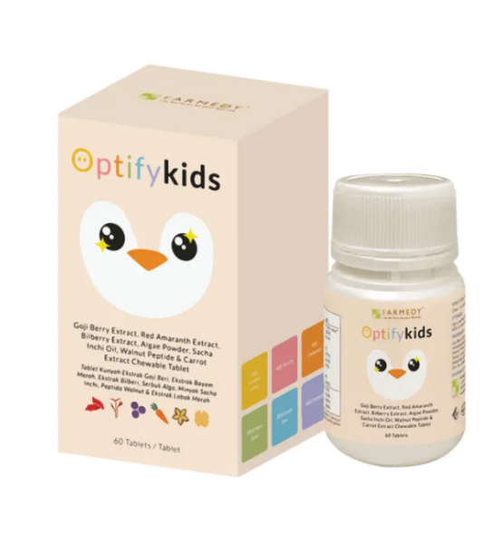 OptifyKids - Brain Development with Eye care supplement for kids [60 tablets/bottle]