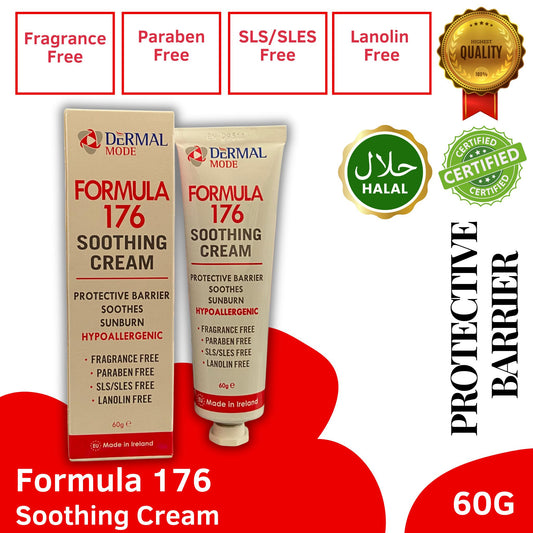 Dermal Mode Formula 176 Soothing Cream Protective Barrier - 60g [Hypoallergenic] BABY & ADULT